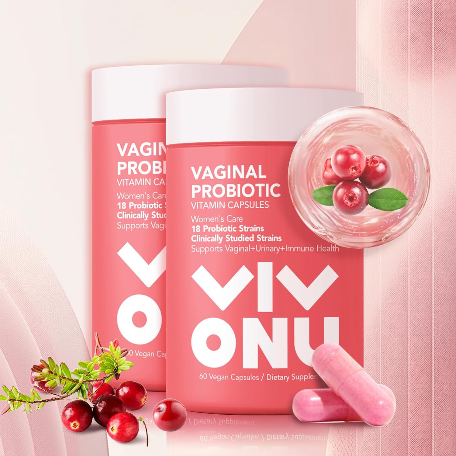 VivONU Women’s Probiotic – Salud Íntima, Digestiva e Inmunológica